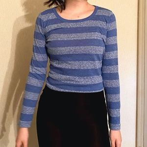 Blue Striped Long Sleeve Shirt